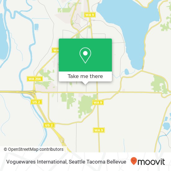 Mapa de Voguewares International, 9029 17th St SE Lake Stevens, WA 98258