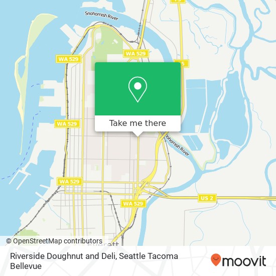 Riverside Doughnut and Deli, 3018 19th St Everett, WA 98201 map