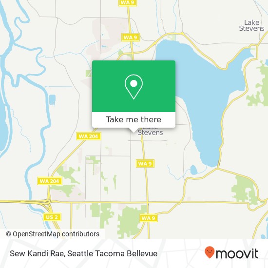 Mapa de Sew Kandi Rae, 9129 2nd Pl SE Lake Stevens, WA 98258