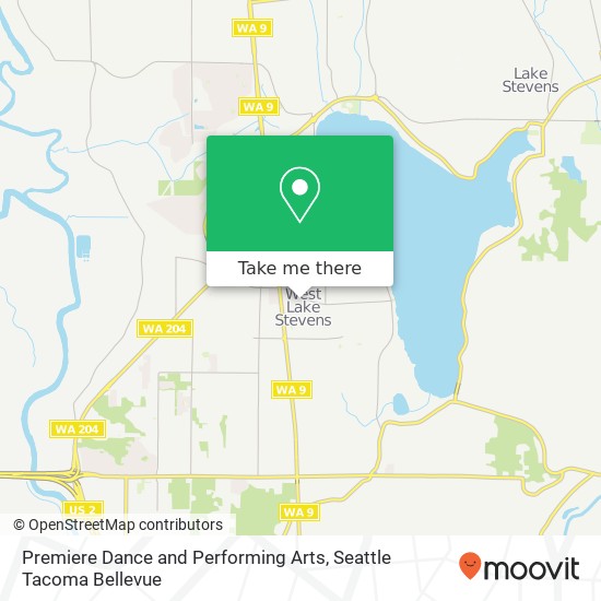 Premiere Dance and Performing Arts map