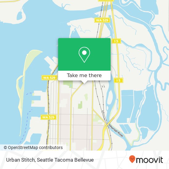 Mapa de Urban Stitch, 724 Locust St Everett, WA 98201