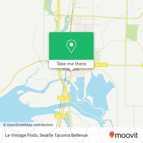 Mapa de Le Vintage Finds, 1515 3rd St Marysville, WA 98270