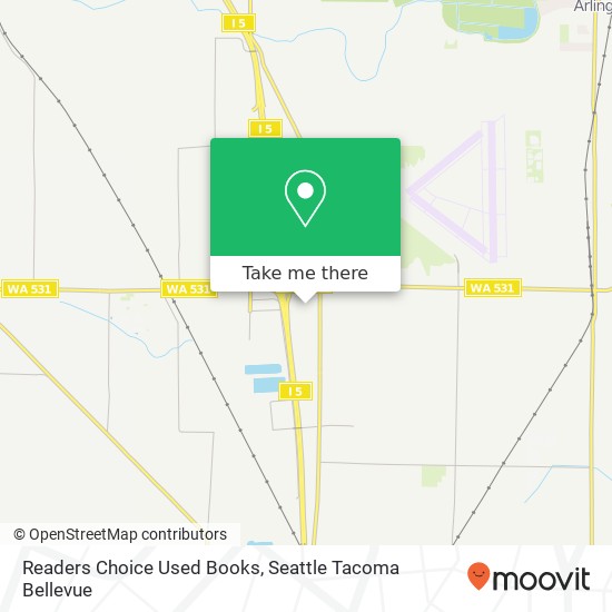 Mapa de Readers Choice Used Books