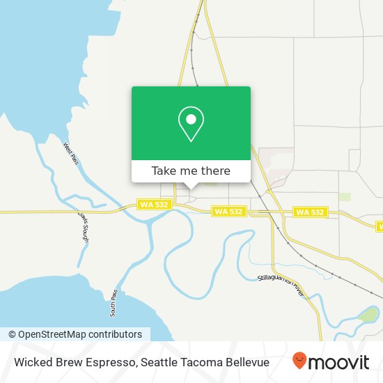 Mapa de Wicked Brew Espresso, 99th Ave NW Stanwood, WA 98292