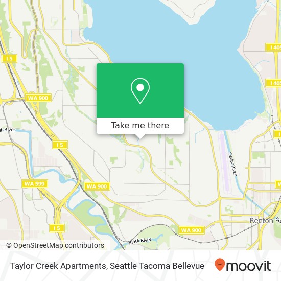 Taylor Creek Apartments map