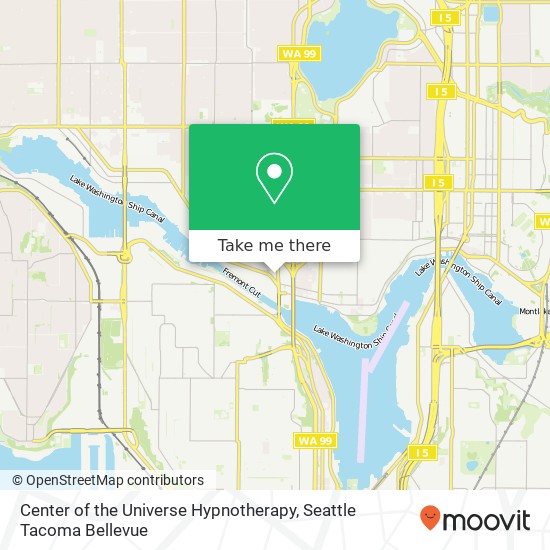 Center of the Universe Hypnotherapy map