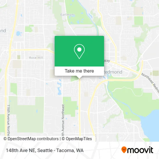 148th Ave NE map