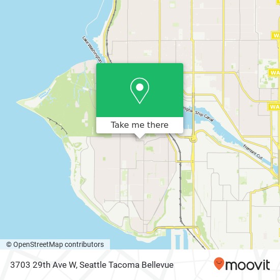 Mapa de 3703 29th Ave W