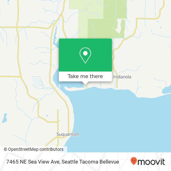 Mapa de 7465 NE Sea View Ave