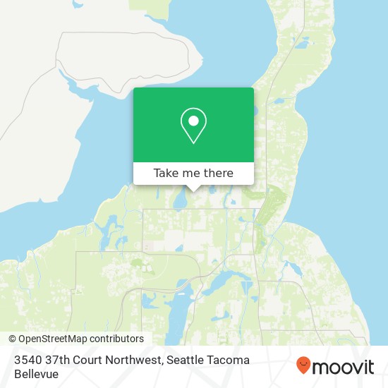 3540 37th Court Northwest map