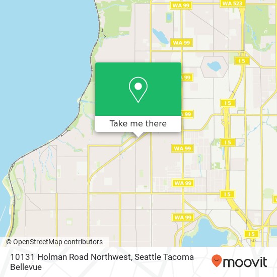 Mapa de 10131 Holman Road Northwest