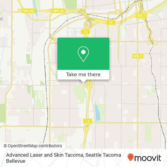 Mapa de Advanced Laser and Skin Tacoma