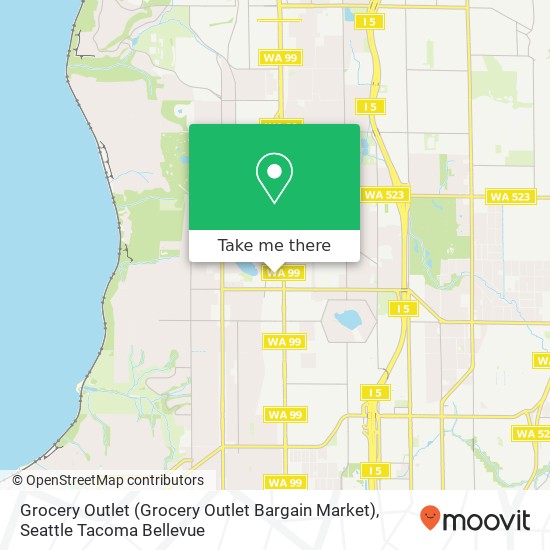 Mapa de Grocery Outlet (Grocery Outlet Bargain Market)