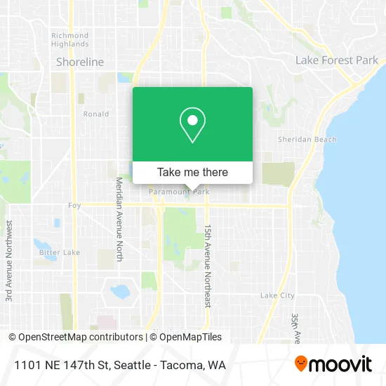 1101 NE 147th St map