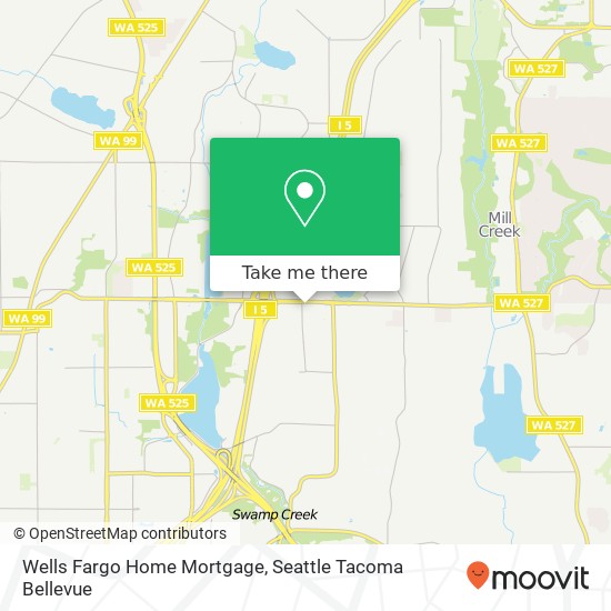 Mapa de Wells Fargo Home Mortgage