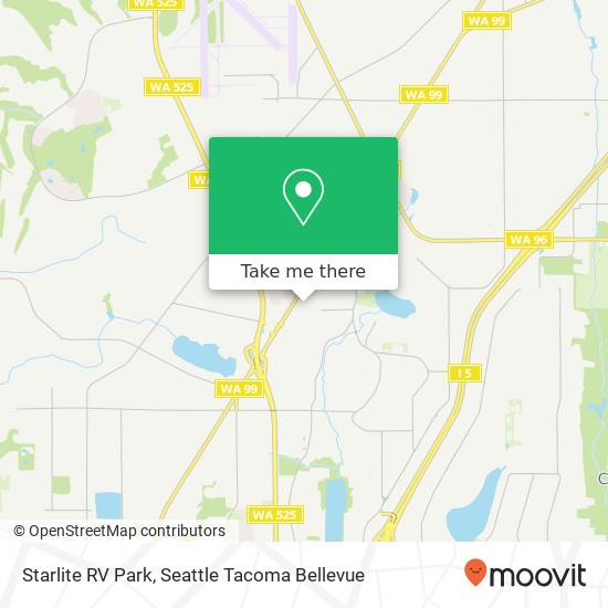 Starlite RV Park map