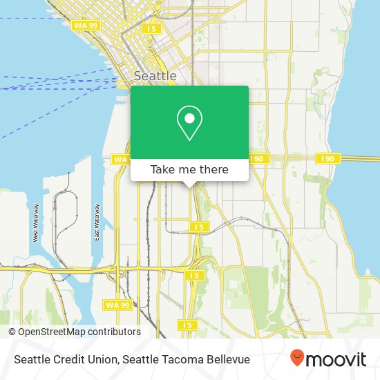 Mapa de Seattle Credit Union