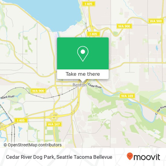 Mapa de Cedar River Dog Park