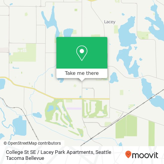 Mapa de College St SE / Lacey Park Apartments