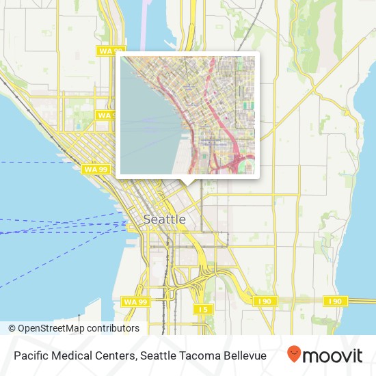 Pacific Medical Centers map