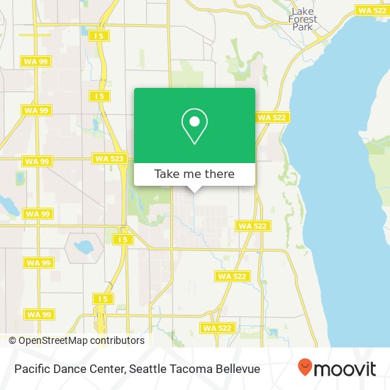 Pacific Dance Center map