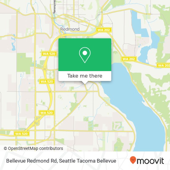 Mapa de Bellevue Redmond Rd