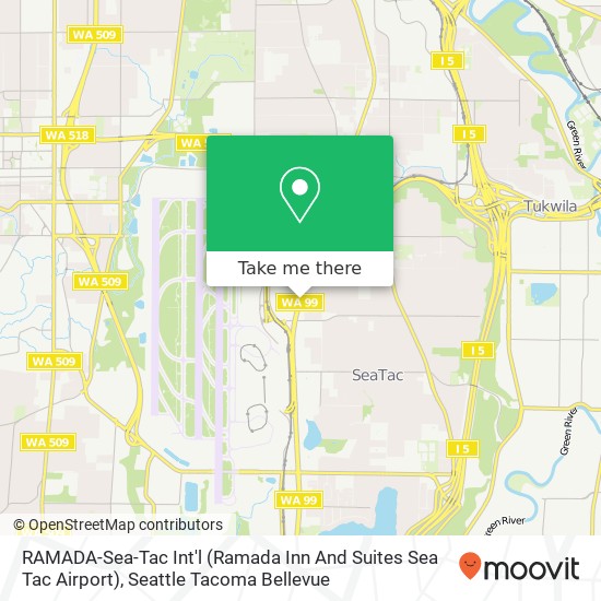 RAMADA-Sea-Tac Int'l (Ramada Inn And Suites Sea Tac Airport) map