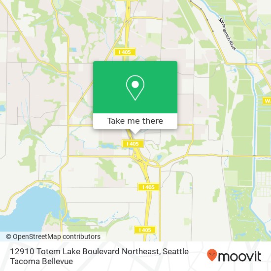 12910 Totem Lake Boulevard Northeast map