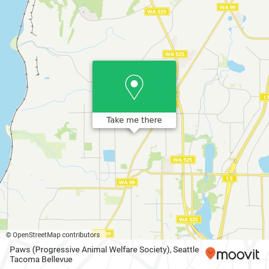 Paws (Progressive Animal Welfare Society) map