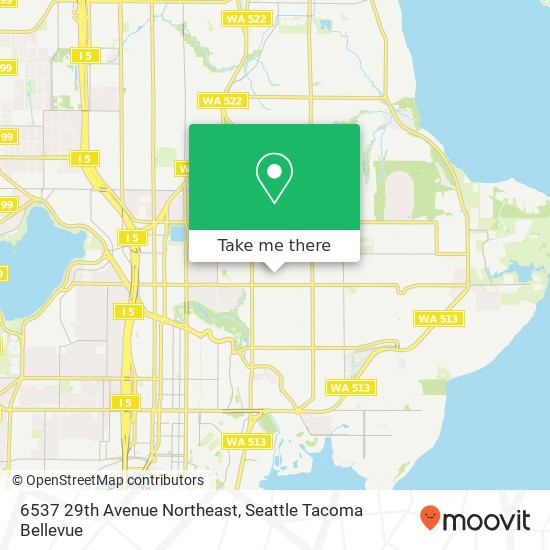 Mapa de 6537 29th Avenue Northeast