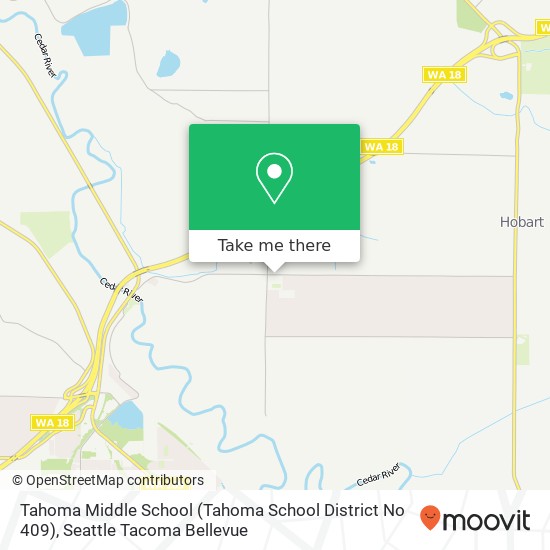 Mapa de Tahoma Middle School (Tahoma School District No 409)