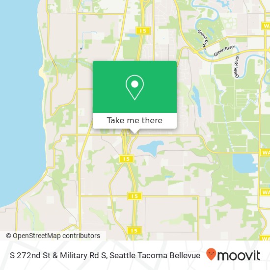 S 272nd St & Military Rd S map