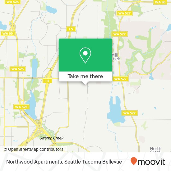 Mapa de Northwood Apartments