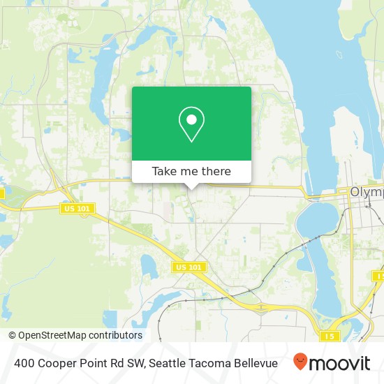 Mapa de 400 Cooper Point Rd SW