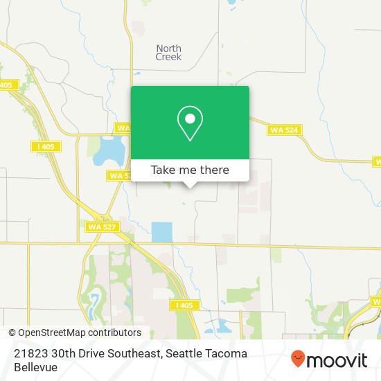 Mapa de 21823 30th Drive Southeast