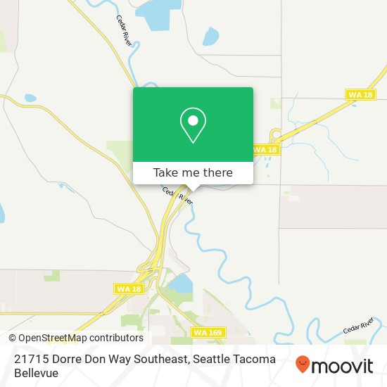 Mapa de 21715 Dorre Don Way Southeast