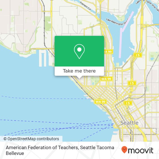 American Federation of Teachers map