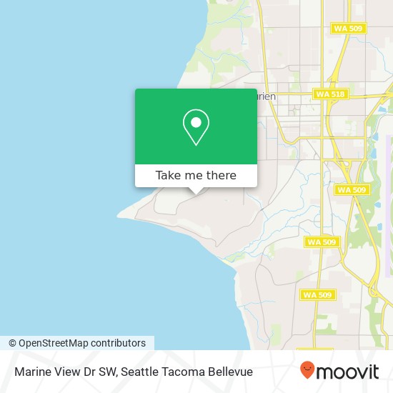 Marine View Dr SW map