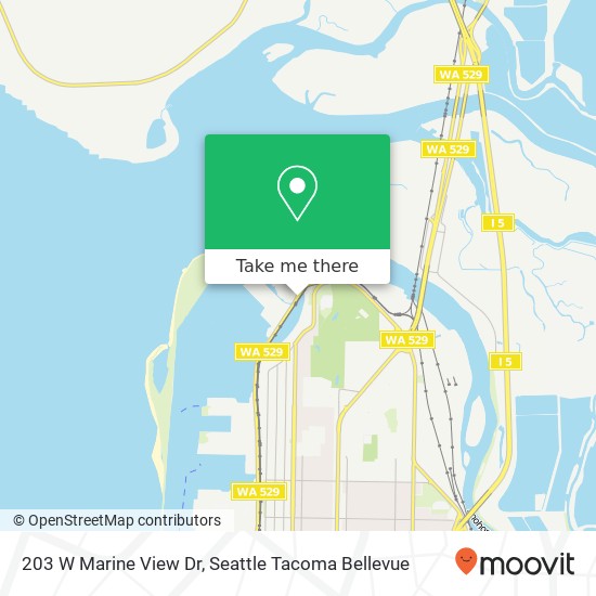203 W Marine View Dr map