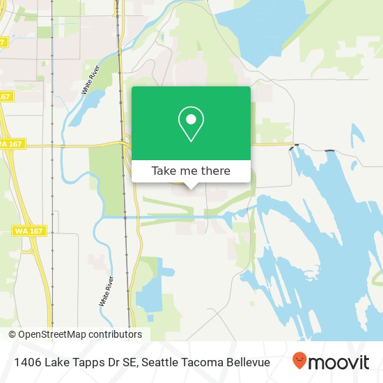 Mapa de 1406 Lake Tapps Dr SE