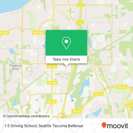 Mapa de I-5 Driving School
