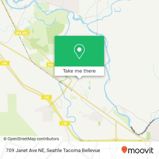 Mapa de 709 Janet Ave NE
