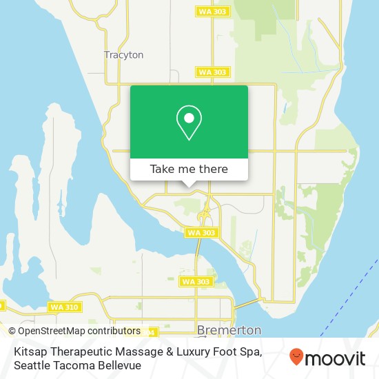 Kitsap Therapeutic Massage & Luxury Foot Spa map