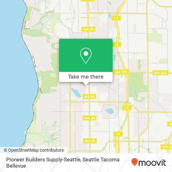 Mapa de Pioneer Builders Supply-Seattle