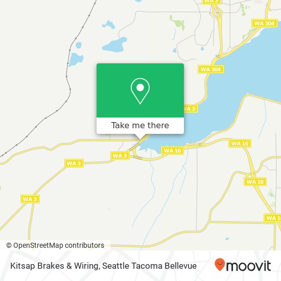 Mapa de Kitsap Brakes & Wiring