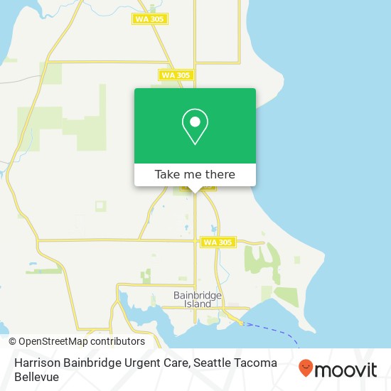 Mapa de Harrison Bainbridge Urgent Care