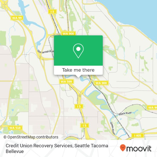 Mapa de Credit Union Recovery Services