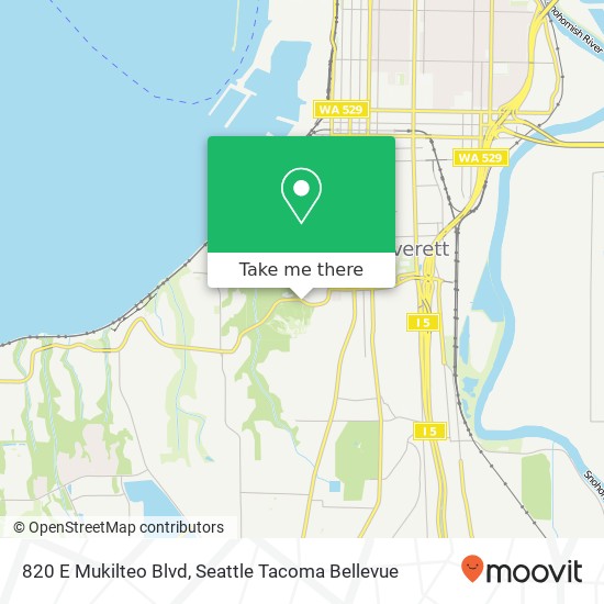 Mapa de 820 E Mukilteo Blvd