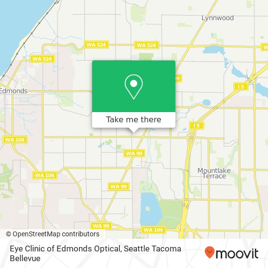 Eye Clinic of Edmonds Optical map