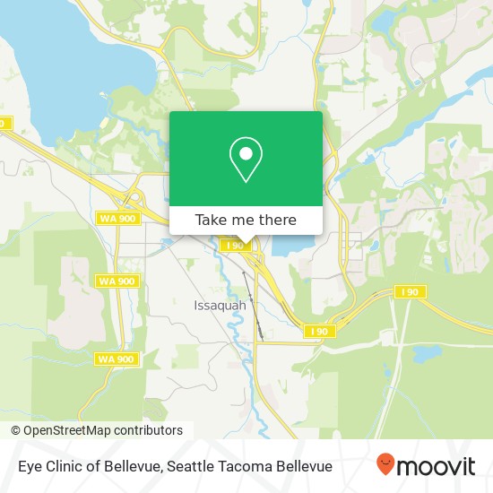 Eye Clinic of Bellevue map